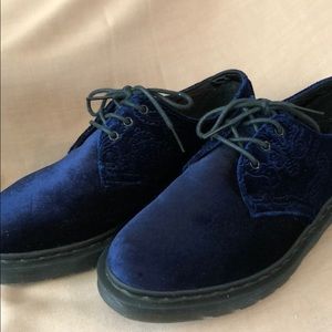 blue suede doc martens
